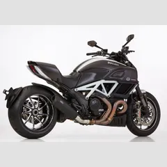 DSX-10 Slip on Ersatzdämpfer - schwarz-matt Auspuff für: DUCATI Diavel G1