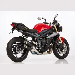 Track slip on exhaust - black for: TRIUMPH Street Triple RX L67LR, Street Triple R L67LR
