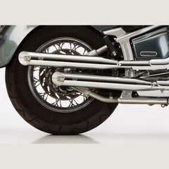 Cromo Line 2 Schalldämpfer rechts - silber Auspuff für: YAMAHA XVS1100 Drag Star Classic VP16, XVS1100 Drag Star VP05