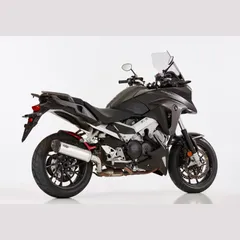 DSX-5 slip on exhaust - silver for: HONDA VFR800X Crossrunner RC94, VFR800F RC93