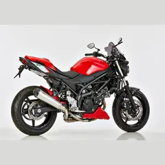 DSX-7 slip on exhaust - silver for: SUZUKI SV 650 WCX0/WCX1, SV 650 X WCX0/WCX1