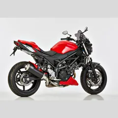 Rac 1 Slip on Ersatzdämpfer - schwarz Auspuff für: SUZUKI SV 650 WCX0/WCX1, SV 650 X WCX0/WCX1