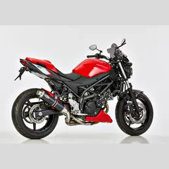 Supersport slip on exhaust - black for: SUZUKI SV 650 WCX0/WCX1, SV 650 X WCX0/WCX1