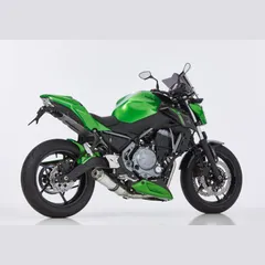 Supersport complete exhaust system - silver for: KAWASAKI Z650 ER650H, Ninja 650 EX650K
