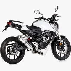 Supersport complete exhaust system - silver for: HONDA CB125R JC79
