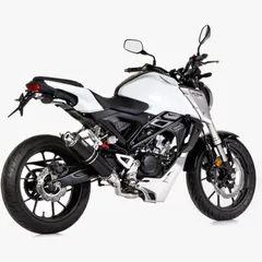 Supersport complete exhaust system - black for: HONDA CB125R JC79
