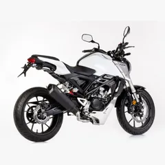 DSX-10 complete exhaust system - matt black for: HONDA CB125R JC79
