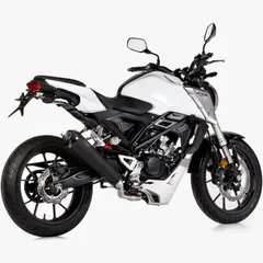 DSX-7 complete exhaust system - matt black for: HONDA CB125R JC79