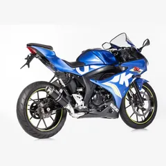 Supersport complete exhaust system super short - black for: SUZUKI GSX-S 125 WDL0, GSX-R 125 WDL0
