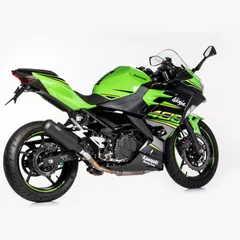 GP Series slip on exhaust super short - matt black for: KAWASAKI Z400 ER400D, Ninja 400 EX400G
