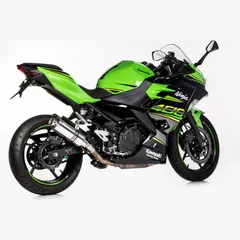 Supersport slip on exhaust super short - silver for: KAWASAKI Ninja 400 EX400G, Z400 ER400D