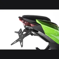 Kennzeichenhalter - schwarz Nummernschildhalter für: KAWASAKI Ninja 400 EX400G, Z400 ER400D