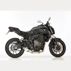 Supersport complete exhaust system super short - silver for: YAMAHA MT-07 Motocage RM04, MT-07 RM04