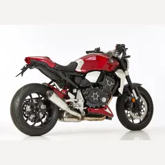 DSX-7 slip on exhaust super short - silver for: HONDA CB1000R SC80