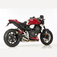 SRC 4 slip on exhaust super short - black for: HONDA CB1000R SC80