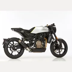 SRC 4 slip on exhaust super short - black for: HUSQVARNA Svartpilen 401 HQV401, Vitpilen 401 HQV401