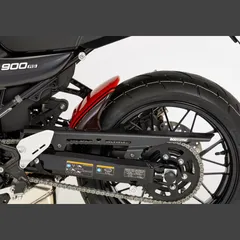Rear hugger with alu chain guard - brown for: KAWASAKI Z900 RS ZR900C