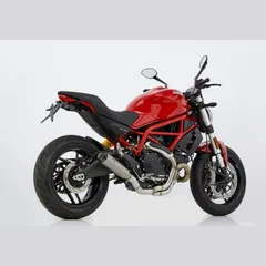 TRC-10 Komplettanlage - silber Auspuff für: DUCATI Monster 797 MD, Scrambler Classic KC