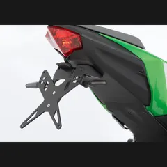 Kennzeichenhalter - schwarz Nummernschildhalter für: KAWASAKI Ninja 125 BX125A, Z125 BR125K