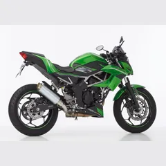 TEC One Slip on Ersatzdämpfer Super Short - silber Auspuff für: KAWASAKI Ninja 125 BX125A, Z125 BR125K