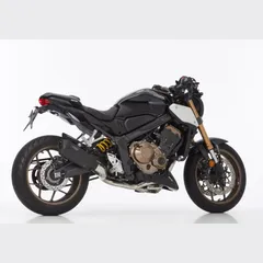 DSX-10 complete exhaust system super short - matt black for: HONDA CBR650R RH01, CB650R RH02