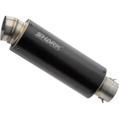 SRC 4 slip on exhaust - black for: YAMAHA FZS1000 Fazer RN06/RN14