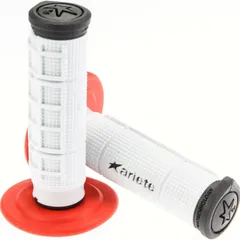 MotorradGriffgummi, Griffgummi Lenkergriffe (Paar) MX TRINITY 125mm/ weiß-schwarz-rot