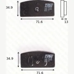 disk brake pads MCB 017 ABE approved