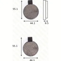 Bremsklötze Scheibenbremsbeläge MCB 018 mit ABE
