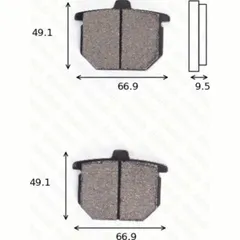 disk brake pads MCB 054 ABE approved
