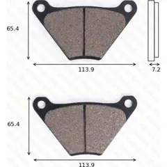 disk brake pads MCB 097 ABE approved