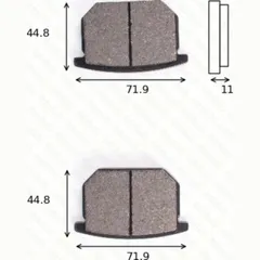 disk brake pads MCB 501 ABE approved