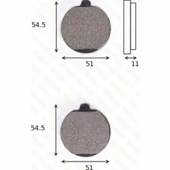disk brake pads MCB 505 ABE approved