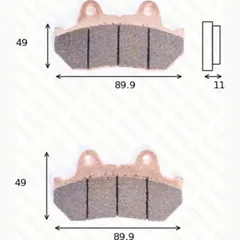 disk brake pads MCB 512 ABE approved