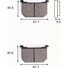 disk brake pads MCB 516 ABE approved