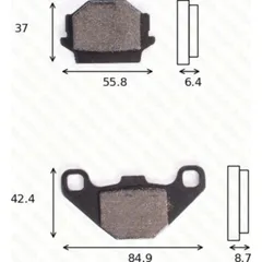 disk brake pads MCB 517 ABE approved