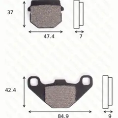 disk brake pads MCB 519 SR