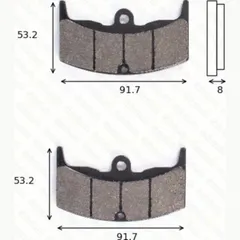 disk brake pads MCB 526 ABE approved