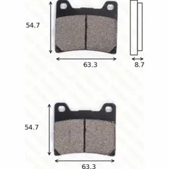 disk brake pads MCB 530 ABE approved