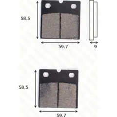 disk brake pads MCB 533 ABE approved