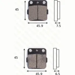 disk brake pads MCB 538 ABE approved