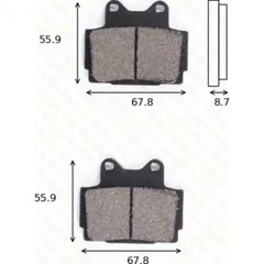 disk brake pads MCB 541 SH ABE approved