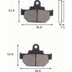 disk brake pads MCB 550 ABE approved