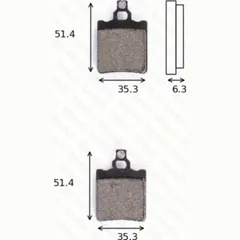 disk brake pads MCB 552 ABE approved