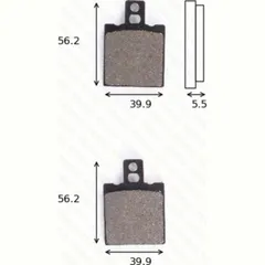 disk brake pads MCB 553 ABE approved