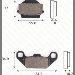 disk brake pads MCB 560 ABE approved