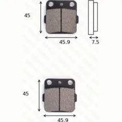 Bremsklötze Scheibenbremsbeläge MCB 561 SI mit ABE