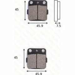 Disc brake pads MCB 561 homologated