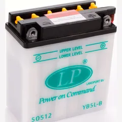 YB5L-B (12N5-3B) 12V/5AH DIN50512 Dry Batterie 121x61x131mm