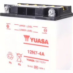 Akku, Motorradbatterie 12N7-4A Dry-Batterie 137x76x135mm